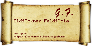 Glöckner Felícia névjegykártya
