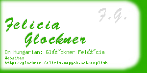 felicia glockner business card